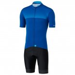 2020 Maillot Cyclisme Shimano Bleu Manches Courtes et Cuissard