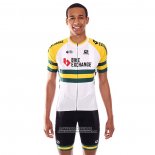 2021 Maillot Cyclisme Bike Exchange Champion Australie Manches Courtes et Cuissard