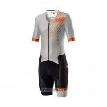 2021 Maillot Cyclisme Castelli Gris Manches Courtes et Cuissard