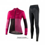 2021 Maillot Cyclisme Femme Nalini Rose Violet Manches Longues et Cuissard 2021 Maillot Cyclisme Femme Nalini Rose Violet Manches Longues et Cuissard