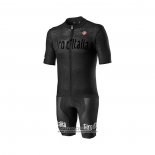 2022 Maillot Cyclisme Giro D'italie Noir Manches Courtes et Cuissard