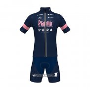 2022 Maillot Cyclisme Plantur Pura Profond Bleu Manches Courtes et Cuissard