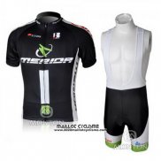 2010 Maillot Ciclismo Merida Noir et Vert Manches Courtes et Cuissard