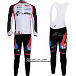 2011 Maillot Ciclismo Cube Noir et Blanc Manches Longues et Cuissard