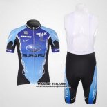 2011 Maillot Ciclismo Subaru Azur et Noir Manches Courtes et Cuissard