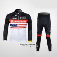 2012 Maillot Ciclismo Radioshack Champion Etats Unis Manches Longues et Cuissard