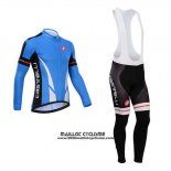 2014 Maillot Ciclismo Castelli Bleu et Noir Manches Longues et Cuissard