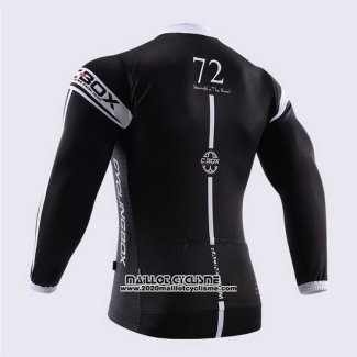 2014 Maillot Ciclismo Fox Cyclingbox Noir et Blanc Manches Longues et Cuissard