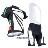 2014 Maillot Ciclismo Giordana Noir et Blanc Manches Courtes et Cuissard