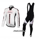 2016 Maillot Ciclismo Bobteam Blanc Manches Longues et Cuissard