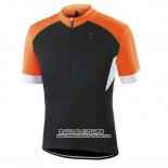 2016 Maillot Ciclismo Specialized Orange et Noir Manches Courtes et Cuissard