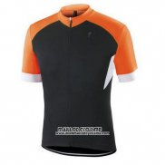 2016 Maillot Ciclismo Specialized Orange et Noir Manches Courtes et Cuissard