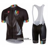 2017 Maillot Ciclismo Castelli Maratona Noir Manches Courtes et Cuissard