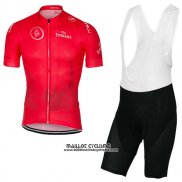 2017 Maillot Ciclismo Dubai Tour Profond Rouge Manches Courtes et Cuissard