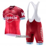 2017 Maillot Ciclismo Katusha Alpecin Rouge Manches Courtes et Cuissard