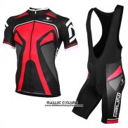 2017 Maillot Ciclismo Nalini Salorno Noir et Rouge Manches Courtes et Cuissard