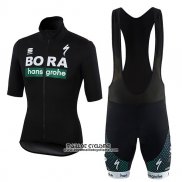 2018 Maillot Ciclismo Bora Noir Manches Courtes et Cuissard