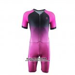 2019 Maillot Ciclismo Emonder-triathlon Rose Noir Manches Courtes et Cuissard