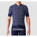 2019 Maillot Ciclismo La Passione Stripe Bleu Manches Courtes et Cuissard