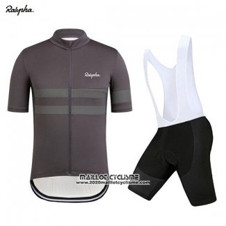 2019 Maillot Ciclismo Rapha Fonce Gris Manches Courtes et Cuissard