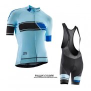 2021 Maillot Cyclisme Orbea Bleu Clair Manches Courtes et Cuissard