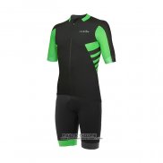 2021 Maillot Cyclisme RH+ Vert Manches Courtes et Cuissard