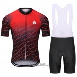 2021 Maillot Cyclisme Steep Rouge Manches Courtes et Cuissard