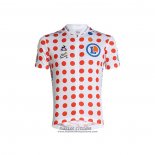 2021 Maillot Cyclisme Tour de France Rouge Blanc Manches Courtes et Cuissard