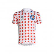 2021 Maillot Cyclisme Tour de France Rouge Blanc Manches Courtes et Cuissard