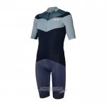 2022 Maillot Cyclisme Rh+ Noir Gris Manches Courtes et Cuissard