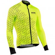 Maillot Ciclismo Northwave Jaune Manches Longues et Cuissard