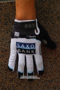 Saxo Bank Tinkoff Gants Doigts Longs Ciclismo Blanc