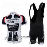 2011 Maillot Ciclismo BMC Blanc et Noir Manches Courtes et Cuissard