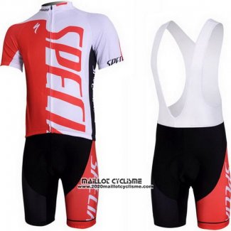 2012 Maillot Ciclismo Specialized Blanc et Rouge Manches Courtes et Cuissard