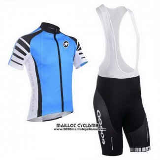 2013 Maillot Ciclismo Assos Azur et Noir Manches Courtes et Cuissard