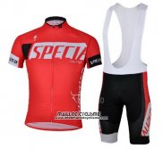 2013 Maillot Ciclismo Specialized Rouge et Noir Manches Courtes et Cuissard