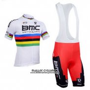 2013 Maillot Ciclismo UCI Mondo Champion BMC Manches Courtes et Cuissard