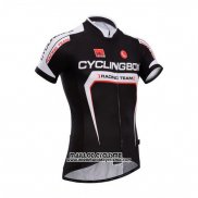 2014 Maillot Ciclismo Fox Cyclingbox Profond Noir Manches Courtes et Cuissard