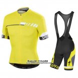 2015 Maillot Ciclismo Specialized Brillant Jaune Manches Courtes et Cuissard