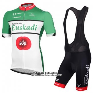 2016 Maillot Ciclismo Euskadi Noir et Vert Manches Courtes et Cuissard