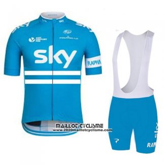 2016 Maillot Ciclismo Sky Azur Manches Courtes et Cuissard