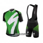 2016 Maillot Ciclismo Specialized Vert Manches Courtes et Cuissard