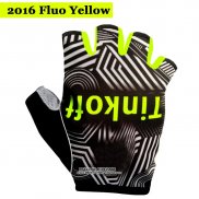 2016 Saxo Bank Tinkoff Gants Ete Ciclismo Noir et Jaune