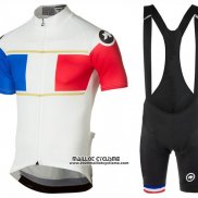 2017 Maillot Ciclismo Assos Champion France Manches Courtes et Cuissard
