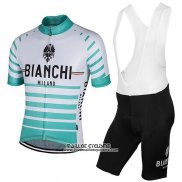 2017 Maillot Ciclismo Bianchi Milano Albatros Blanc Manches Courtes et Cuissard