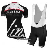 2017 Maillot Ciclismo Femme Nalini Classic Noir Manches Courtes et Cuissard