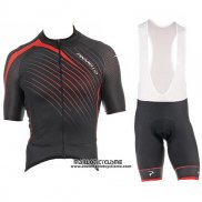 2017 Maillot Ciclismo Pinarello Noir et Rouge Manches Courtes et Cuissard