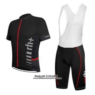 2017 Maillot Ciclismo RH+ Noir Manches Courtes et Cuissard