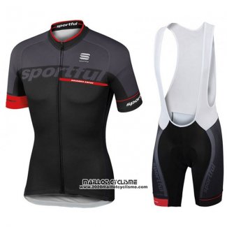 2017 Maillot Ciclismo Sportful SC Noir Manches Courtes et Cuissard