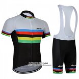 2018 Maillot Ciclismo UCI Mondo Champion Jokvie Manches Courtes et Cuissard